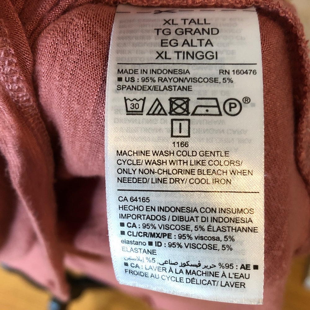 Old Navy Burnt Sienna V-Neck Short Sleeve Tunic, XL Tall - Picture 6 of 14